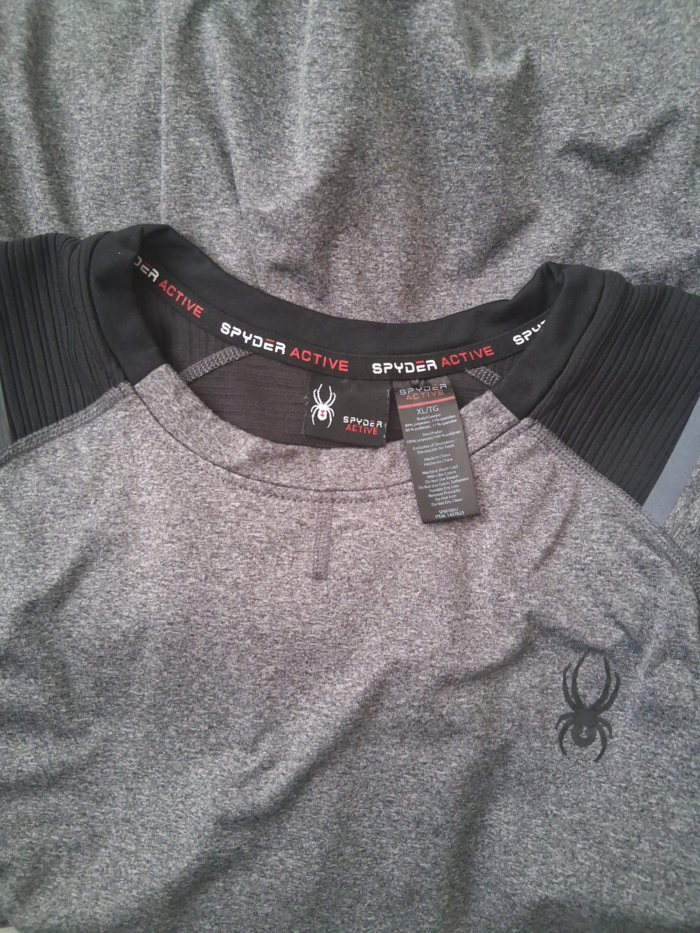 Spyder Active Men's Gray Performance Shirt